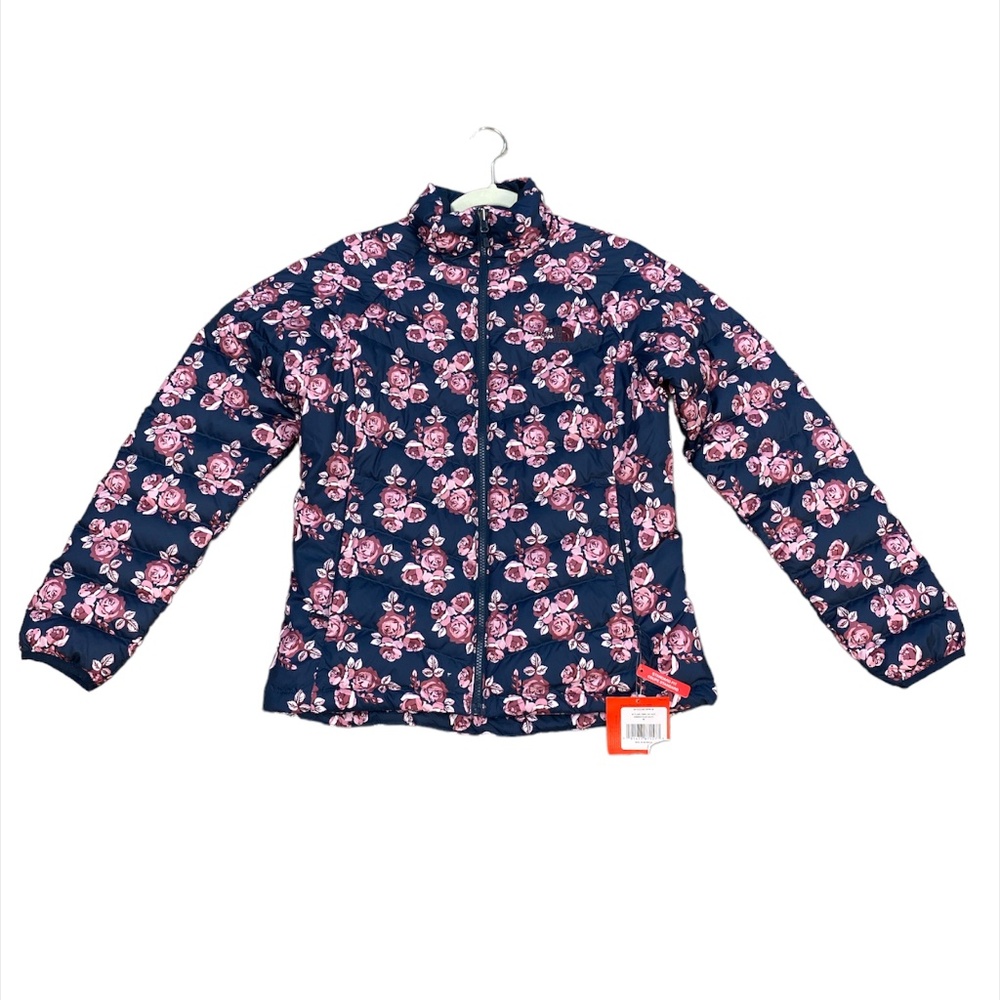 North Face Flare Down Jacket with flowers